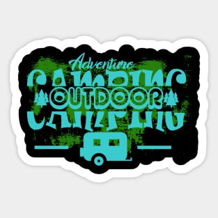 Adventure camping oudoors Sticker